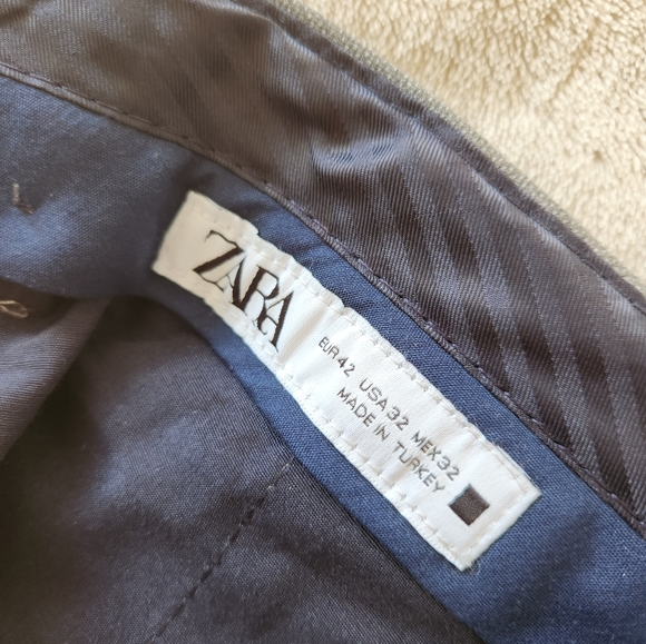 Zara Men's Grey Suit - Size 44 US Jacket and Size 32 US Pants Matching Set - Picture 4 of 4